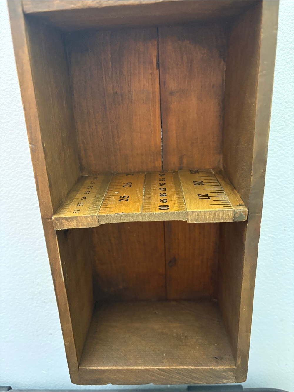 Rustic Wooden Wall Shelf - Picture 2 of 5